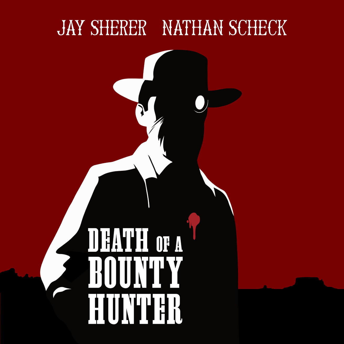 Death of a Bounty Hunter Cover Art - A Steampunk, Dark Fantasy, Weird Western